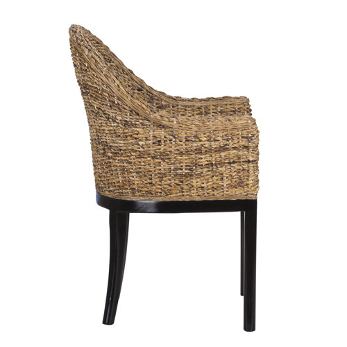 Joss & Main Rowan Upholstered Arm Chair in Brown & Reviews Wayfair